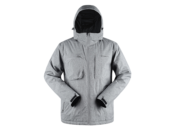 Gray Winter Jacket with Warm Liner