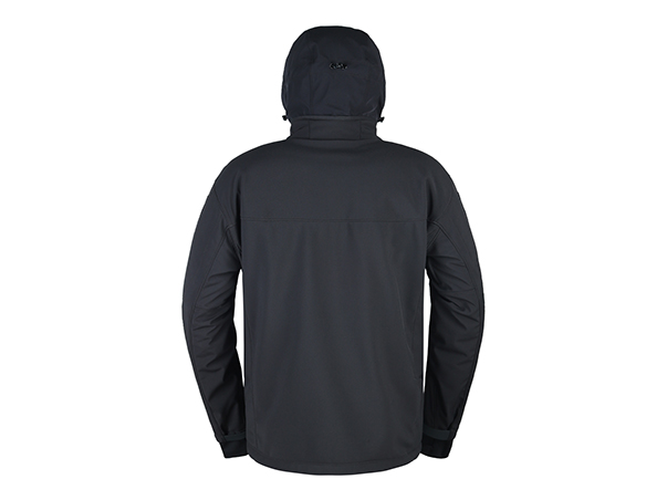 Spandex Softshell Jacket With Hidden Hood