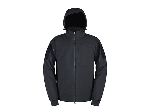 Spandex Softshell Jacket With Hidden Hood